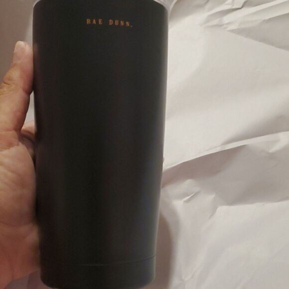 NEW Rae Dunn TRICK OR TREAT black orange Halloween tumbler cup w/ slide lid NWT - Picture 5 of 6